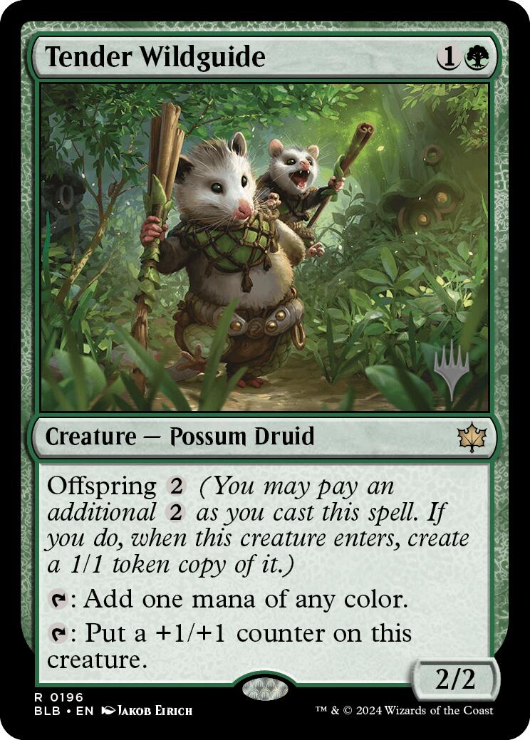 Tender Wildguide (Promo Pack) [Bloomburrow Promos] | Mega City Incorporated