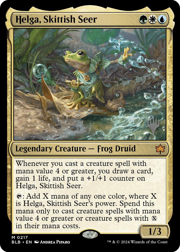 Helga, Skittish Seer (Promo Pack) [Bloomburrow Promos] | Mega City Incorporated