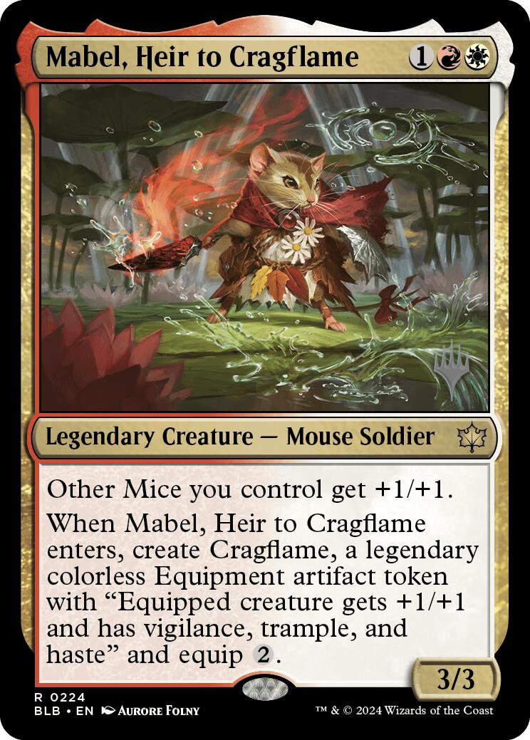 Mabel, Heir to Cragflame (Promo Pack) [Bloomburrow Promos] | Mega City Incorporated