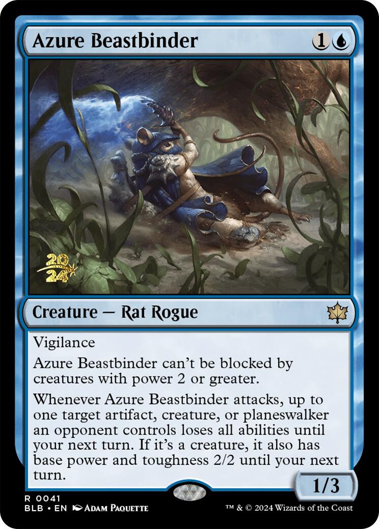 Azure Beastbinder [Bloomburrow Prerelease Promos] | Mega City Incorporated