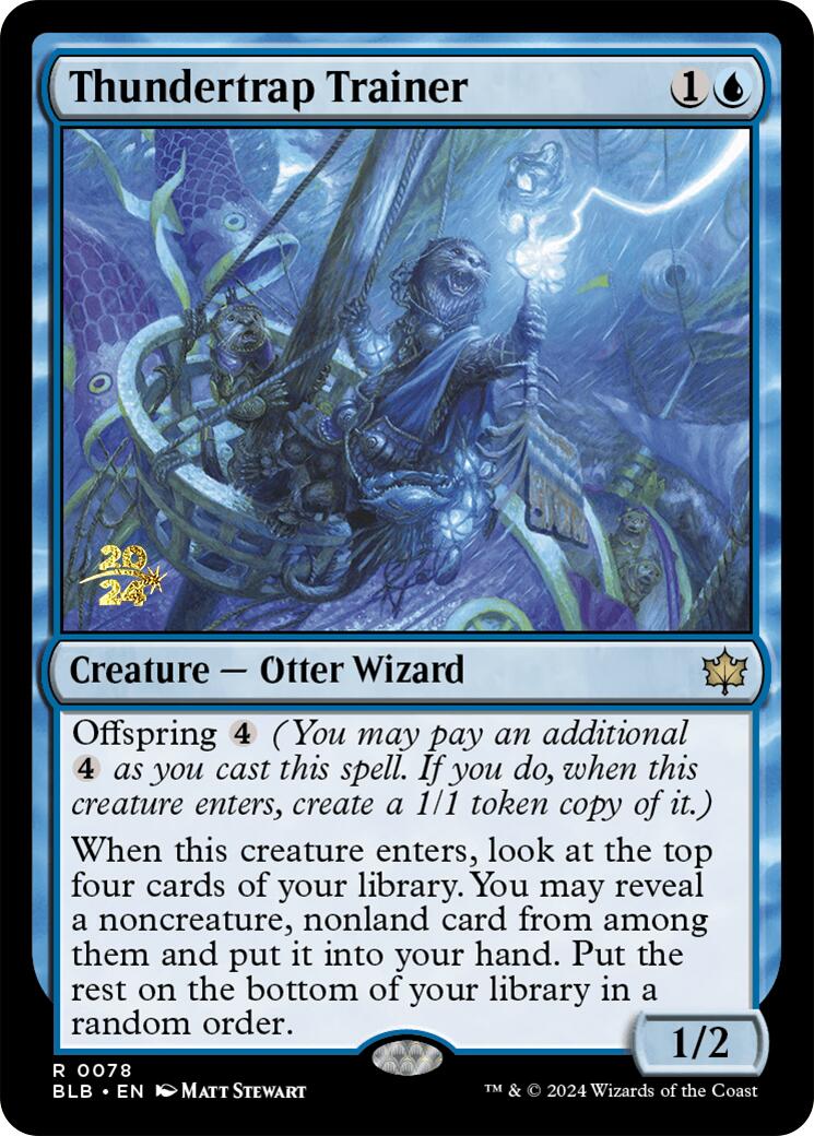 Thundertrap Trainer [Bloomburrow Prerelease Promos] | Mega City Incorporated