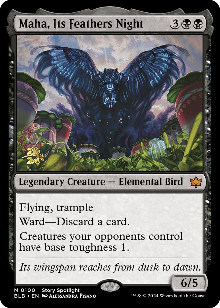 Maha, Its Feather Night [Bloomburrow Prerelease Promos] | Mega City Incorporated