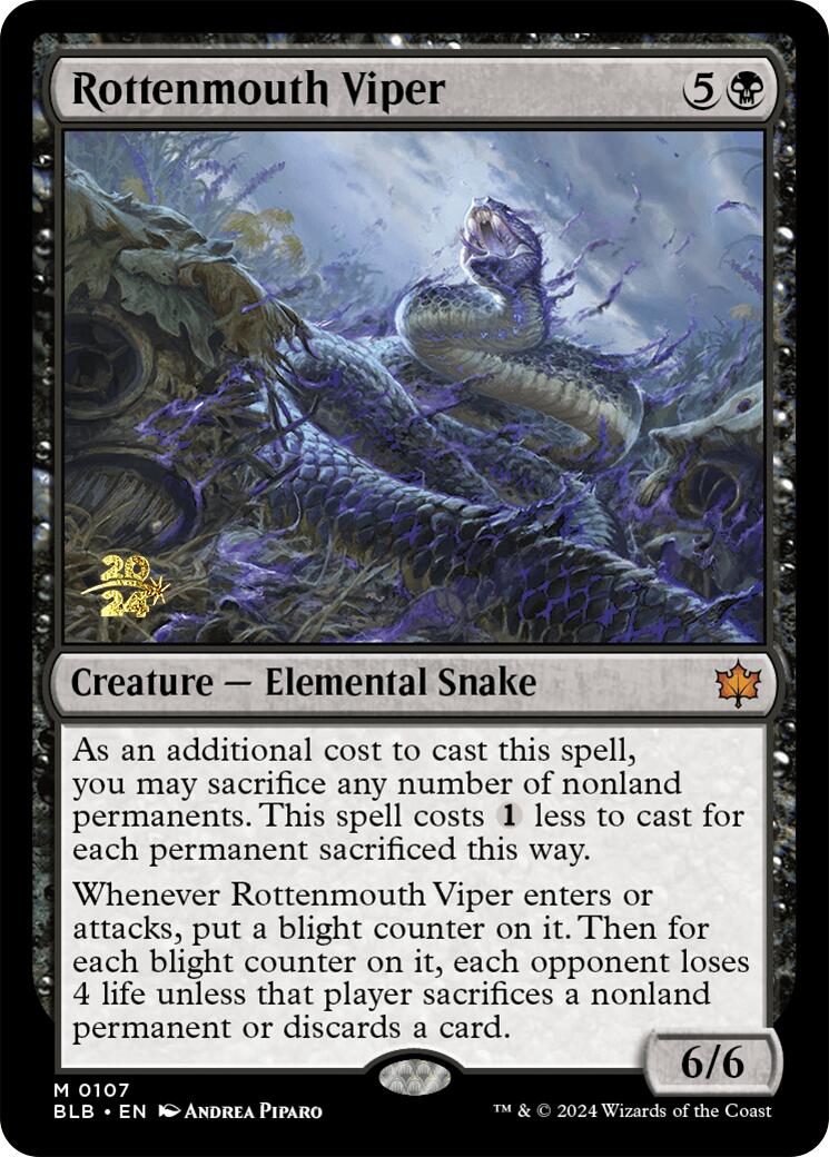 Rottenmouth Viper [Bloomburrow Prerelease Promos] | Mega City Incorporated