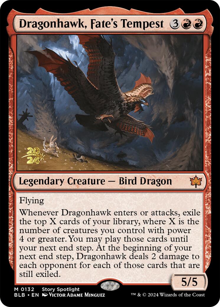 Dragonhawk, Fate's Tempest [Bloomburrow Prerelease Promos] | Mega City Incorporated