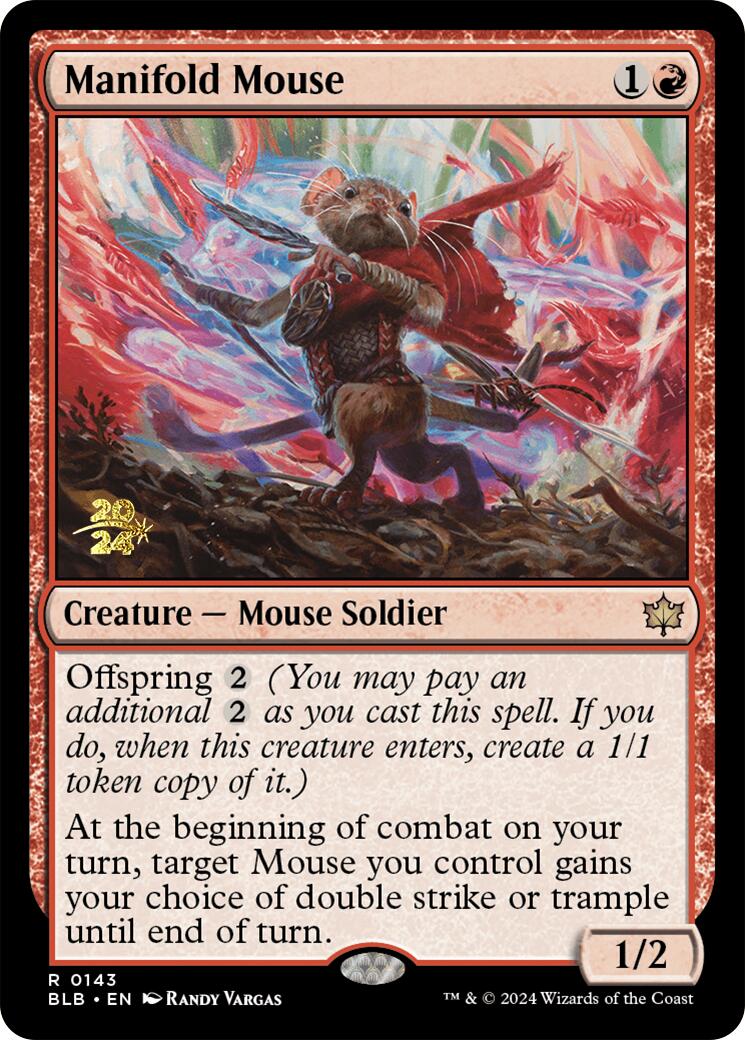 Manifold Mouse [Bloomburrow Prerelease Promos] | Mega City Incorporated