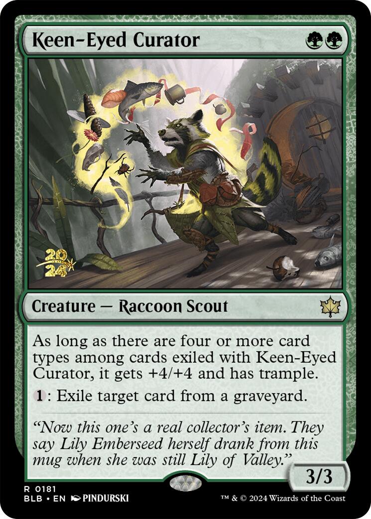 Keen-Eyed Curator [Bloomburrow Prerelease Promos] | Mega City Incorporated