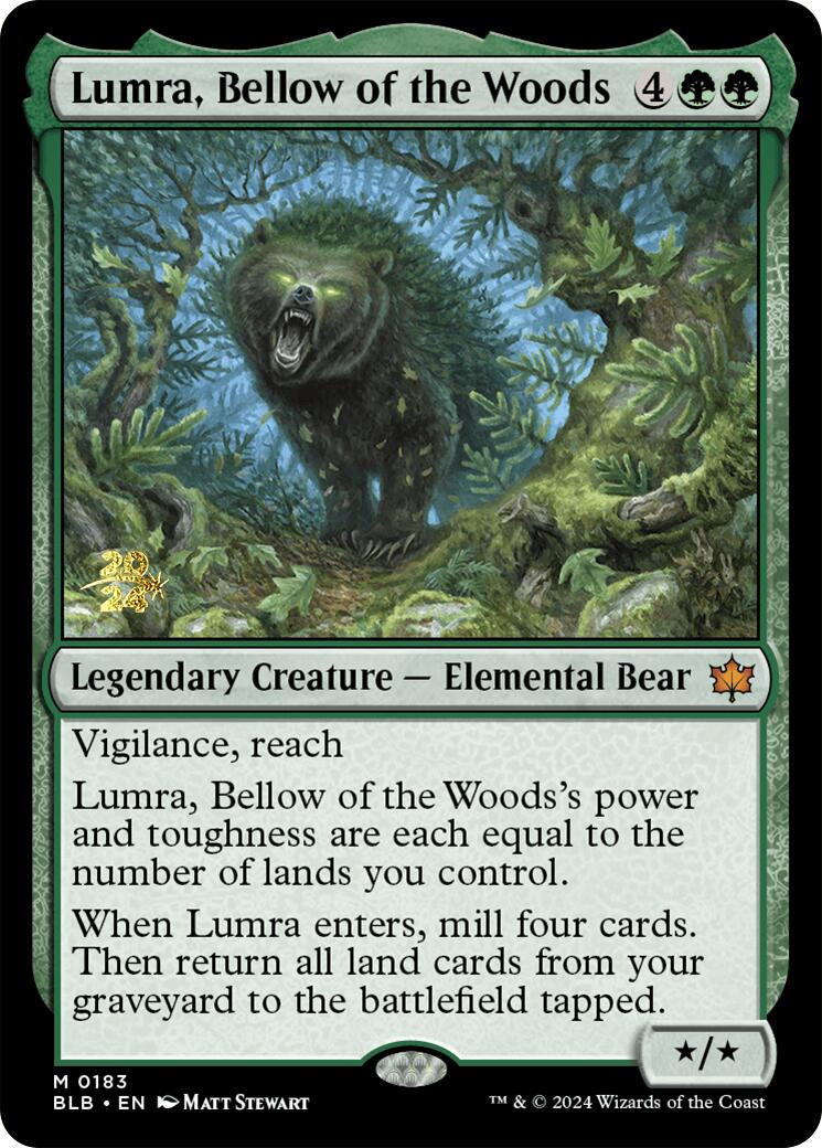 Lumra, Bellow of the Woods [Bloomburrow Prerelease Promos] | Mega City Incorporated