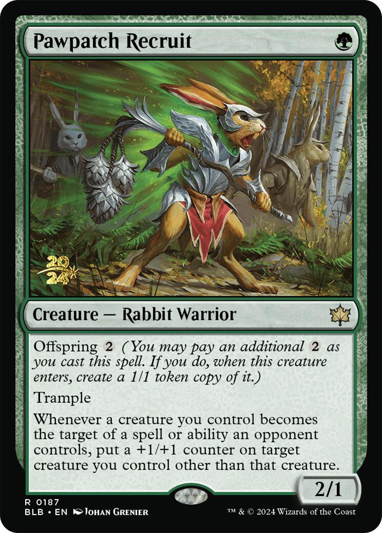 Pawpatch Recruit [Bloomburrow Prerelease Promos] | Mega City Incorporated