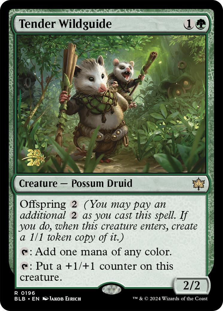 Tender Wildguide [Bloomburrow Prerelease Promos] | Mega City Incorporated