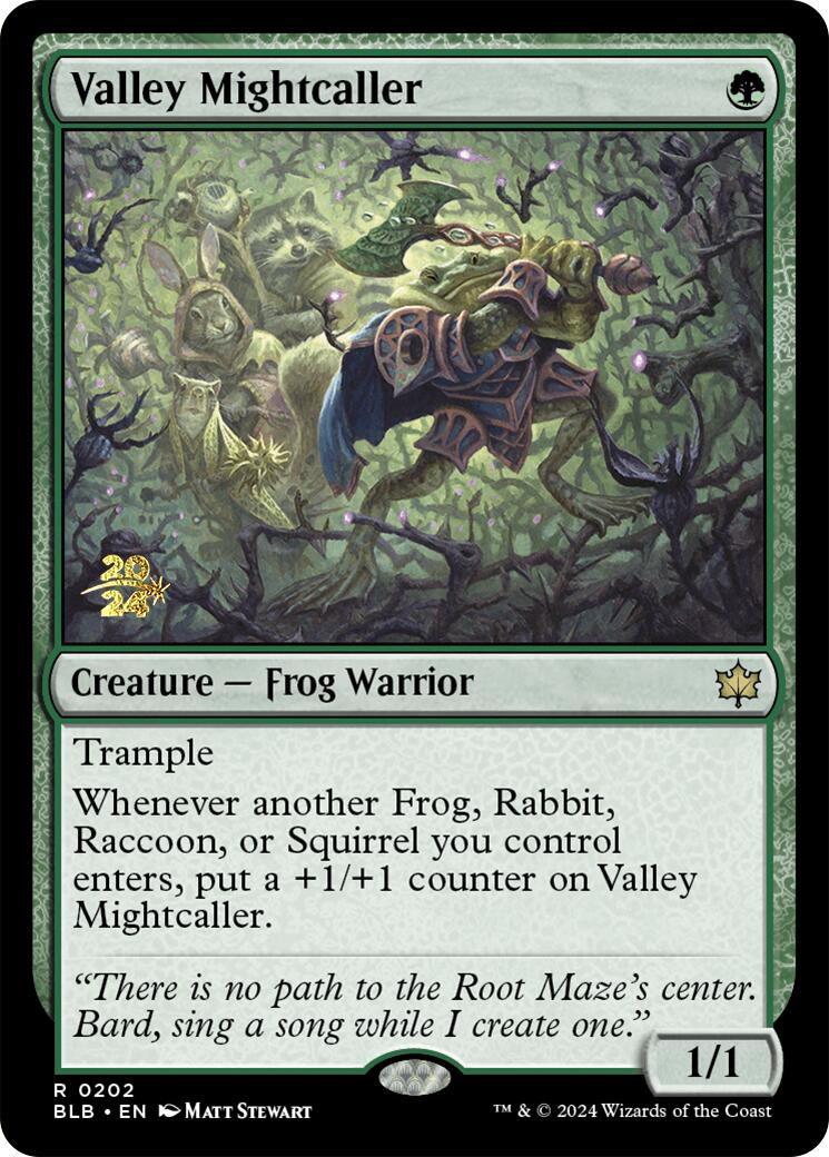 Valley Mightcaller [Bloomburrow Prerelease Promos] | Mega City Incorporated