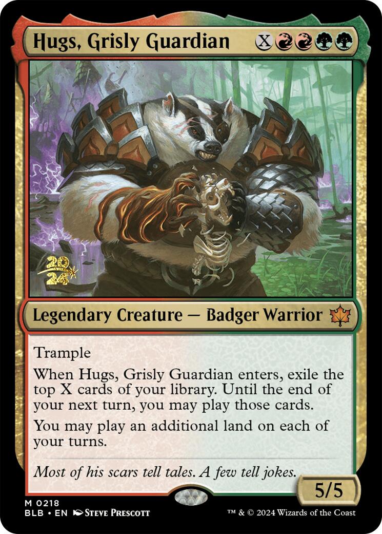 Hugs, Grisly Guardian [Bloomburrow Prerelease Promos] | Mega City Incorporated