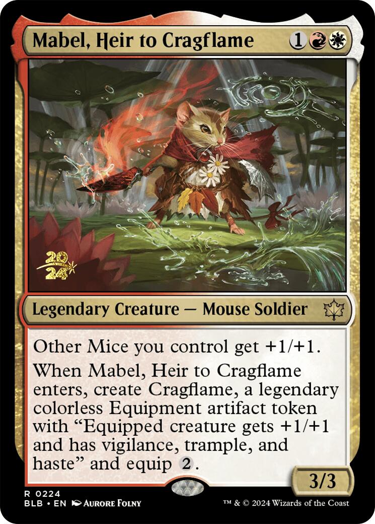 Mabel, Heir to Cragflame [Bloomburrow Prerelease Promos] | Mega City Incorporated