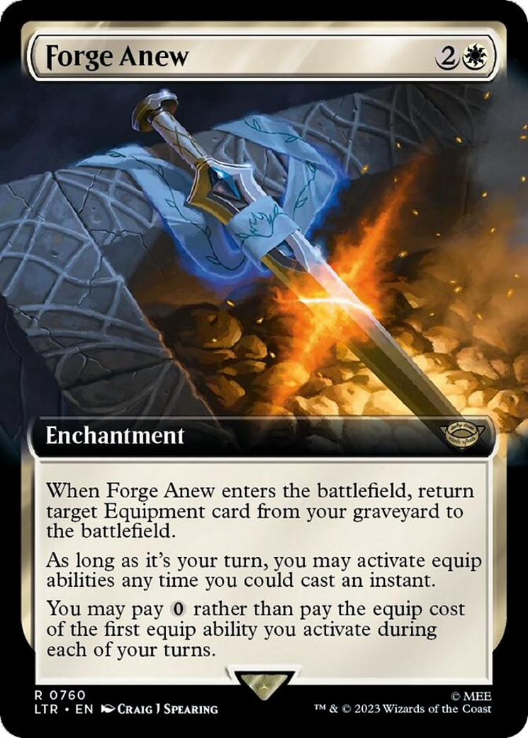 Forge Anew (Extended Art) (Surge Foil) [The Lord of the Rings: Tales of Middle-Earth] | Mega City Incorporated