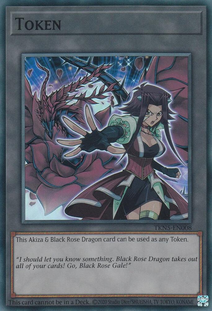 Token: Akiza & Black Rose Dragon [TKN5-EN008] Super Rare | Mega City Incorporated