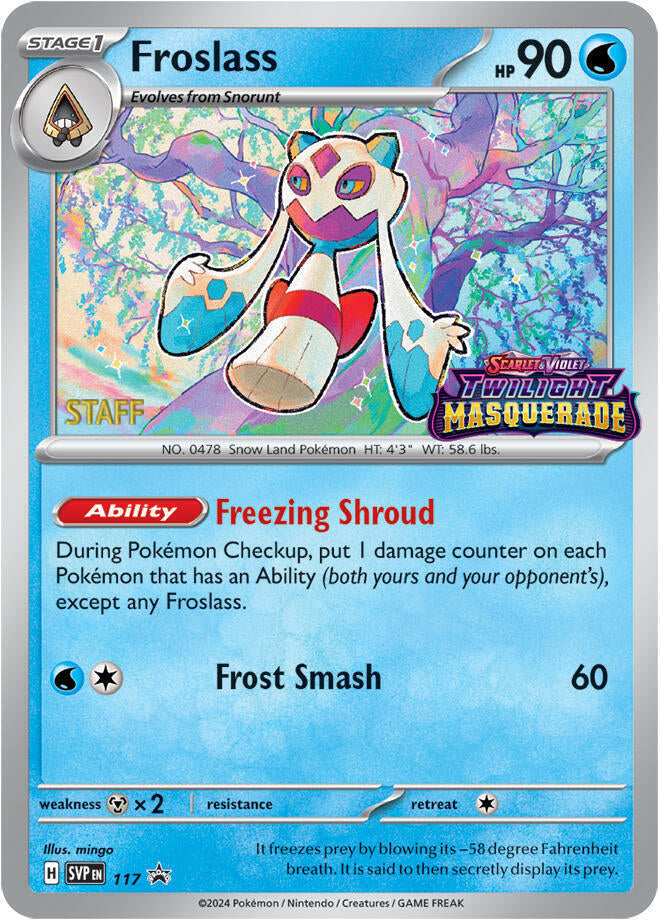 Froslass (117) (Staff) [Scarlet & Violet: Black Star Promos] | Mega City Incorporated