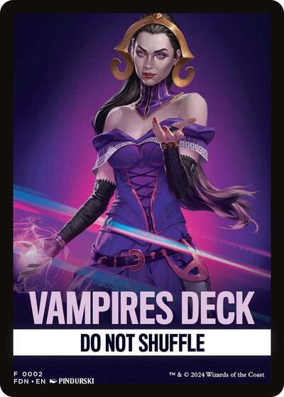 Vampires Deck Theme Card [Foundations Tokens] | Mega City Incorporated