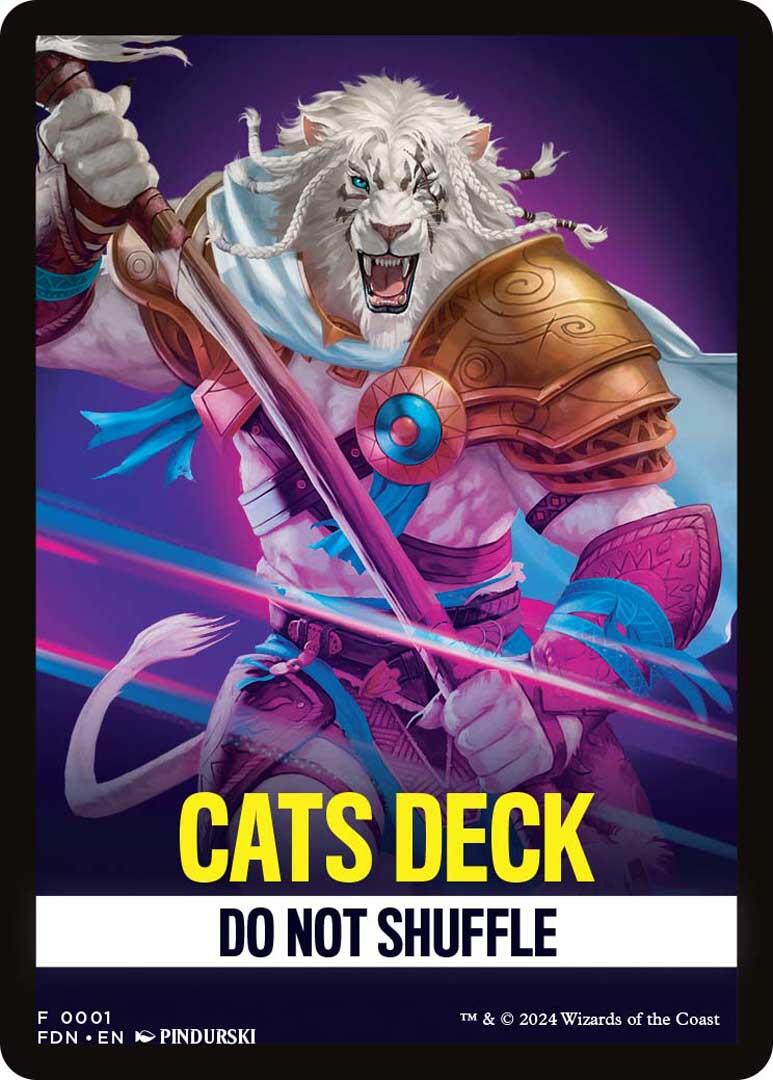 Cats Deck Theme Card [Foundations Tokens] | Mega City Incorporated