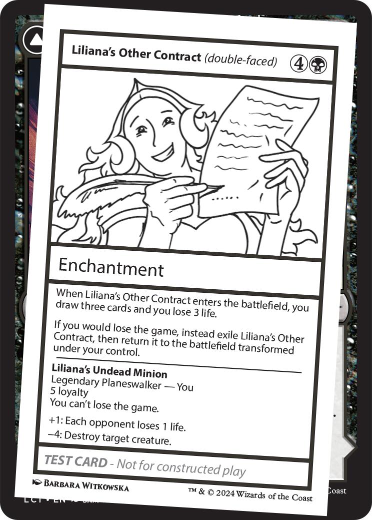 Liliana's Other Contract (double-faced) [Mystery Booster 2 Playtest Cards] | Mega City Incorporated