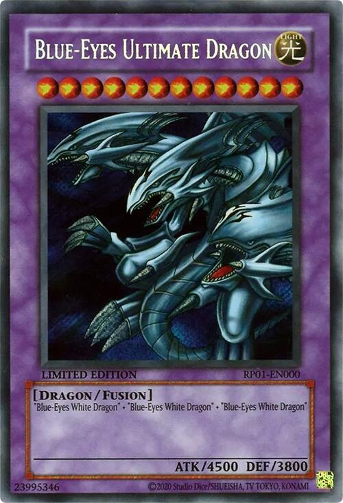 Blue-Eyes Ultimate Dragon [RP01-EN000] Secret Rare | Mega City Incorporated