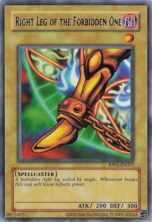 Right Leg of the Forbidden One [RP01-EN017] Rare | Mega City Incorporated