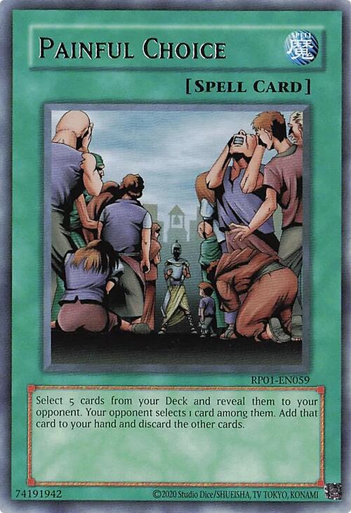 Painful Choice [RP01-EN059] Rare | Mega City Incorporated