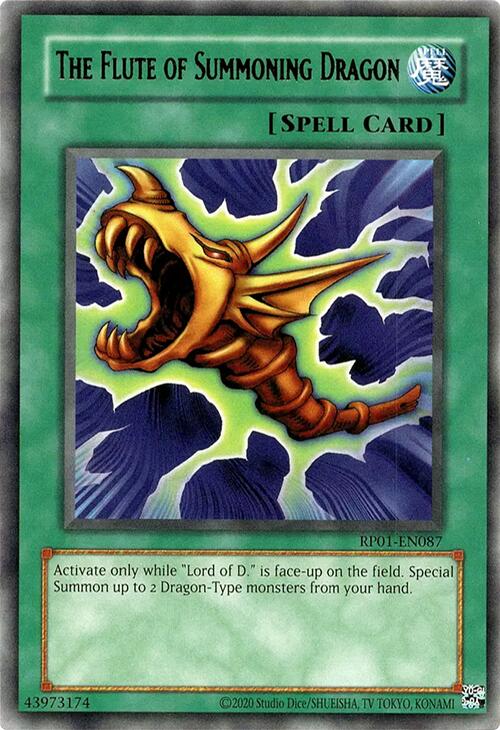 The Flute of Summoning Dragon [RP01-EN087] Rare | Mega City Incorporated