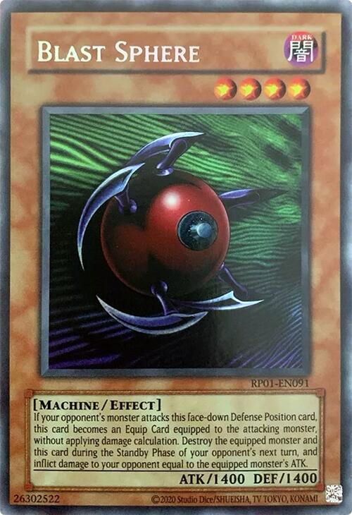 Blast Sphere [RP01-EN091] Secret Rare | Mega City Incorporated