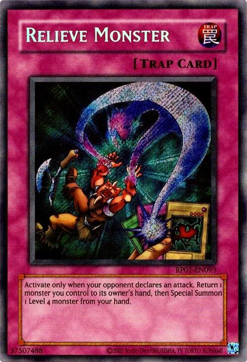Relieve Monster [RP01-EN093] Secret Rare | Mega City Incorporated