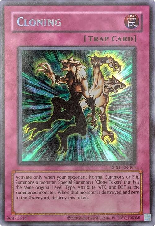 Cloning [RP01-EN094] Secret Rare | Mega City Incorporated