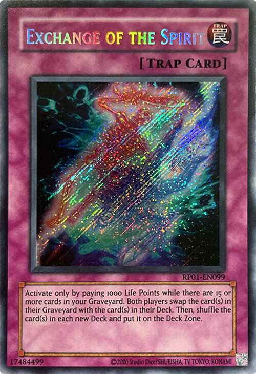 Exchange of the Spirit [RP01-EN099] Secret Rare | Mega City Incorporated