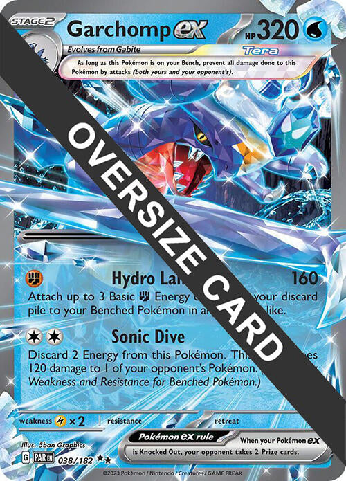 Garchomp ex (038) (Jumbo Card) [Scarlet & Violet: Black Star Promos] | Mega City Incorporated