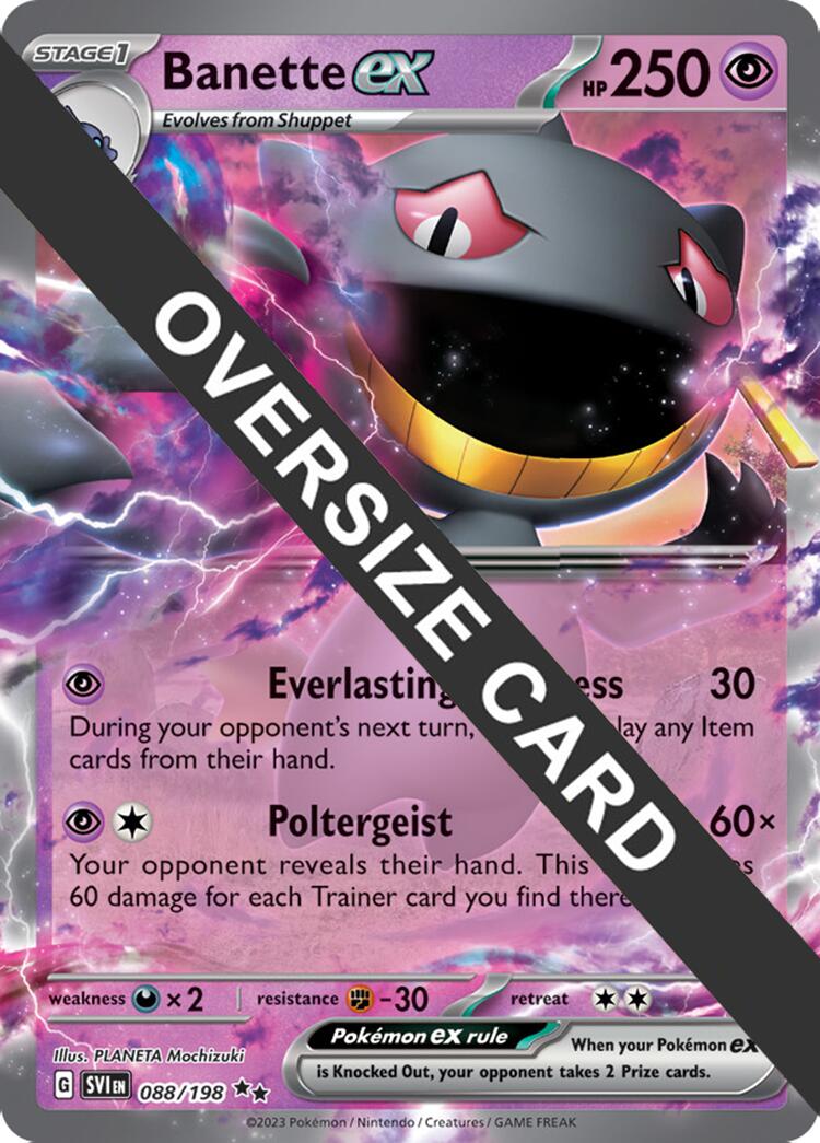 Banette ex (088) (Jumbo Card) [Scarlet & Violet: Black Star Promos] | Mega City Incorporated