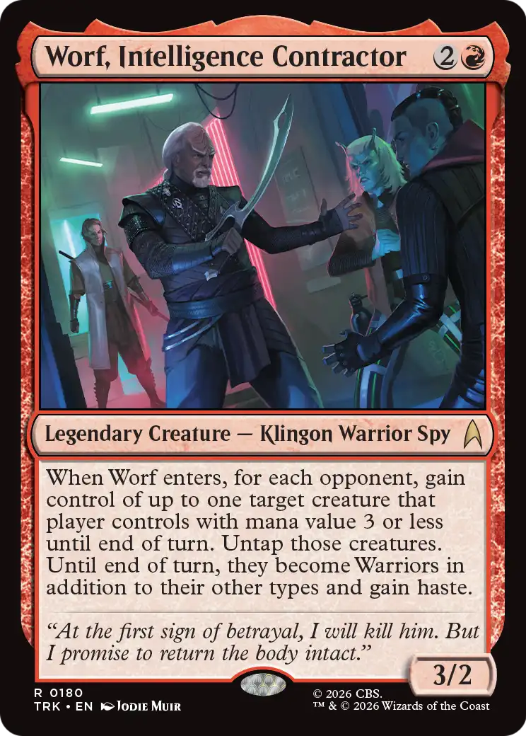 Worf, Intelligence Contractor [Star Trek] | Mega City Incorporated
