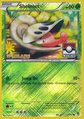 Shelmet (8/111) (League Promo 3rd Place) [XY: Furious Fists] | Mega City Incorporated