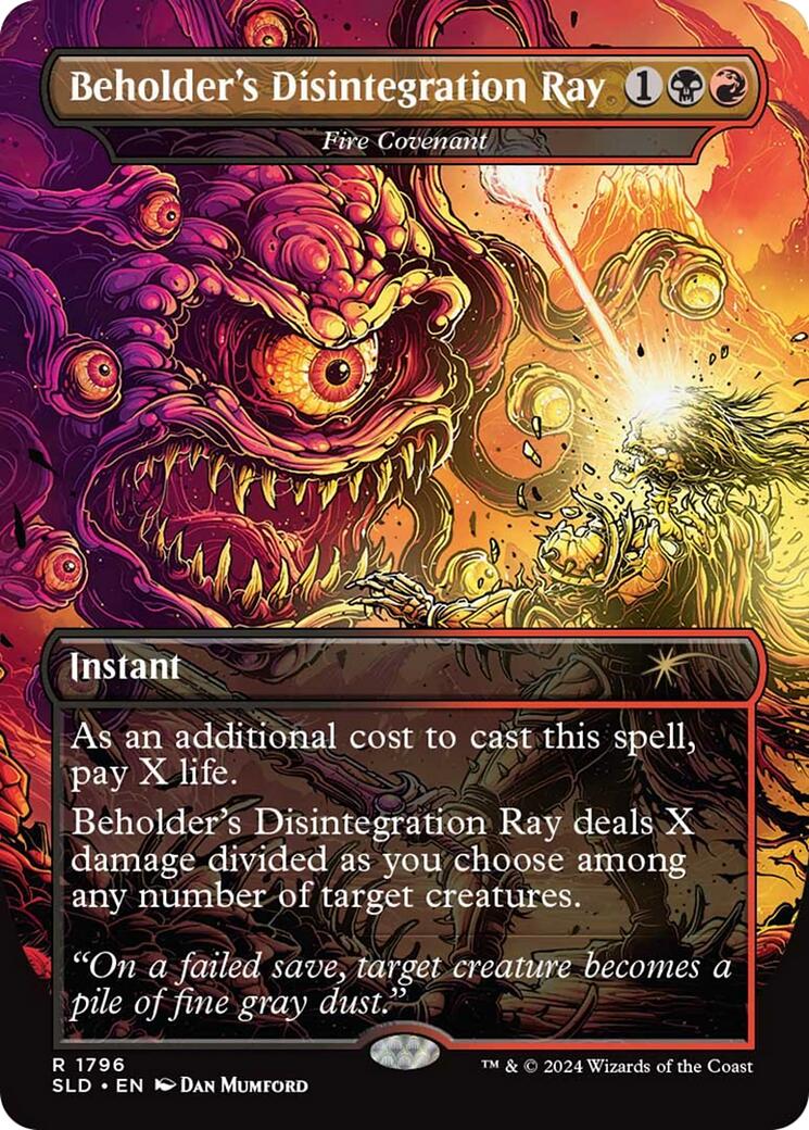 Beholder's Disintegration Ray - Fire Covenant [Secret Lair Drop Series] | Mega City Incorporated