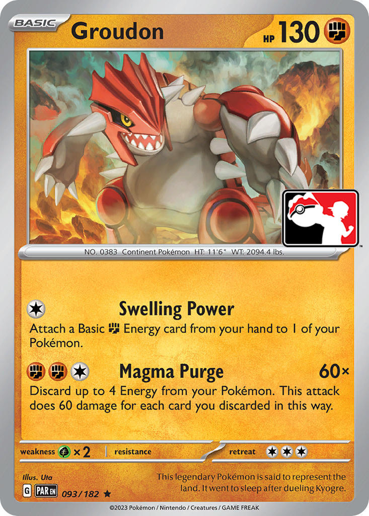 Groudon (093/182) [Prize Pack Series Five] | Mega City Incorporated