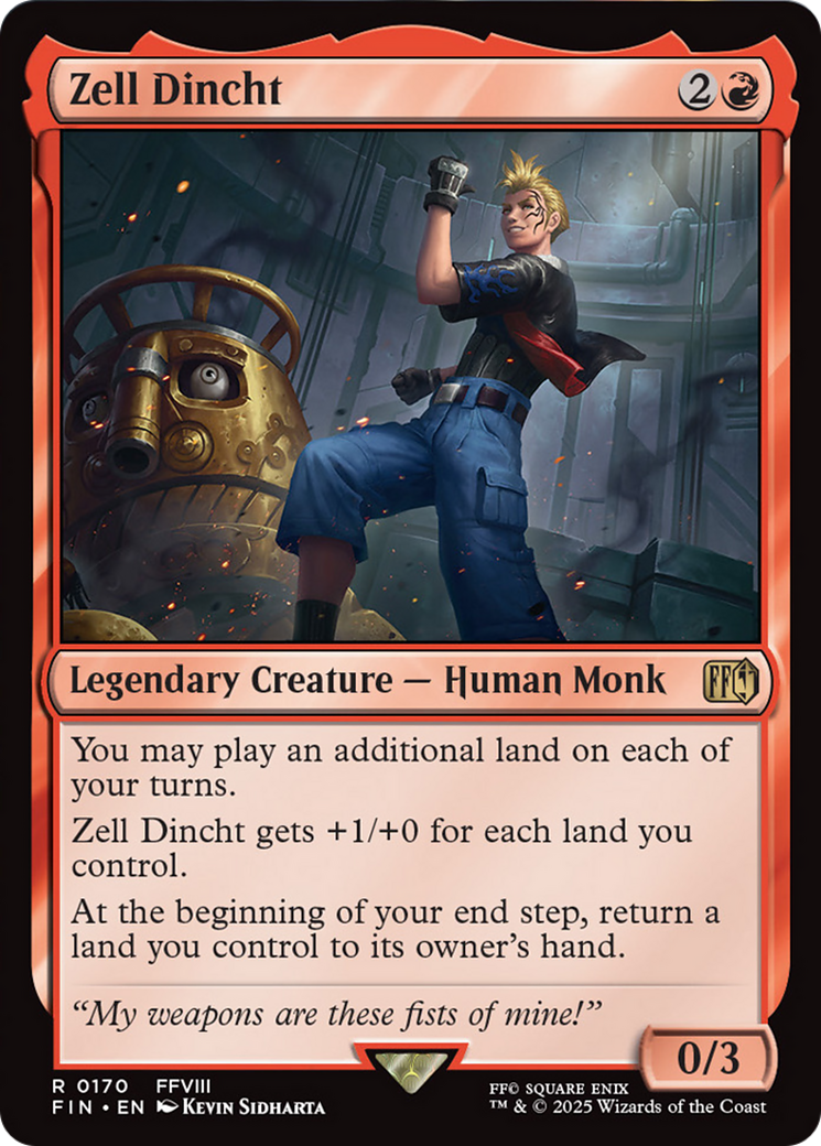 Zell Dincht [FINAL FANTASY] | Mega City Incorporated