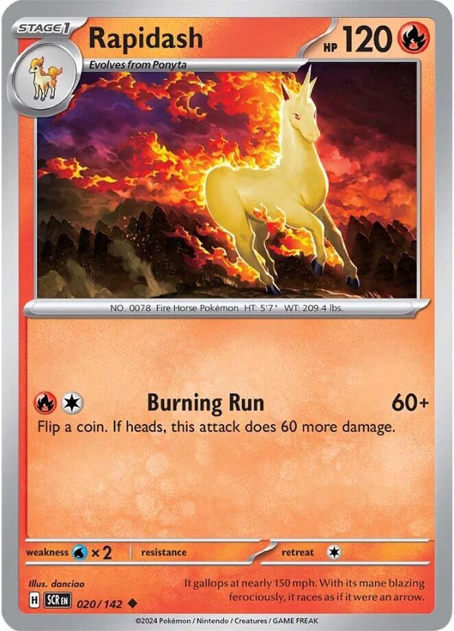 Rapidash (020/142) [Scarlet & Violet: Stellar Crown] | Mega City Incorporated