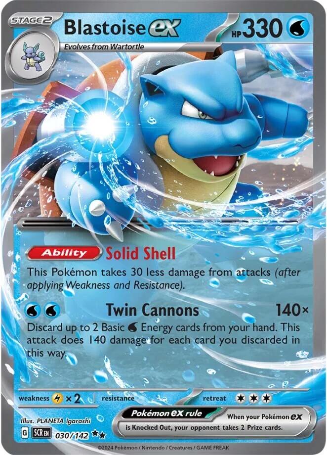 Blastoise ex (030/142) [Scarlet & Violet: Stellar Crown] | Mega City Incorporated