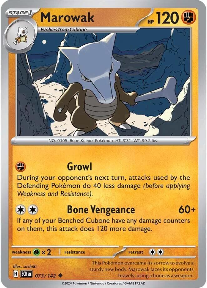 Marowak (073/142) [Scarlet & Violet: Stellar Crown] | Mega City Incorporated