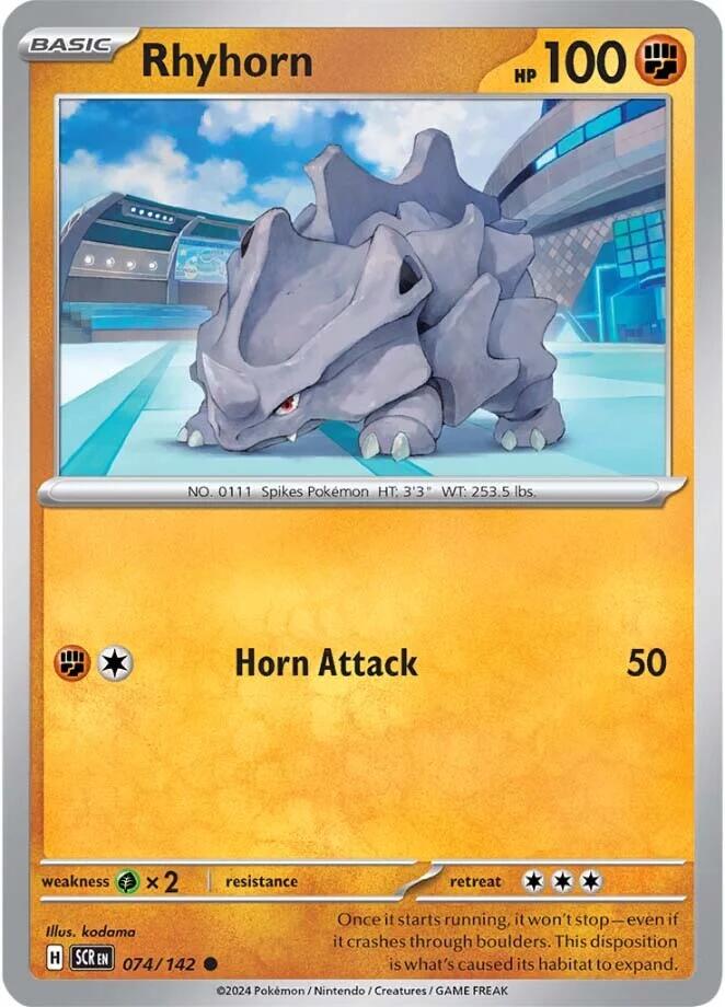 Rhyhorn (074/142) [Scarlet & Violet: Stellar Crown] | Mega City Incorporated