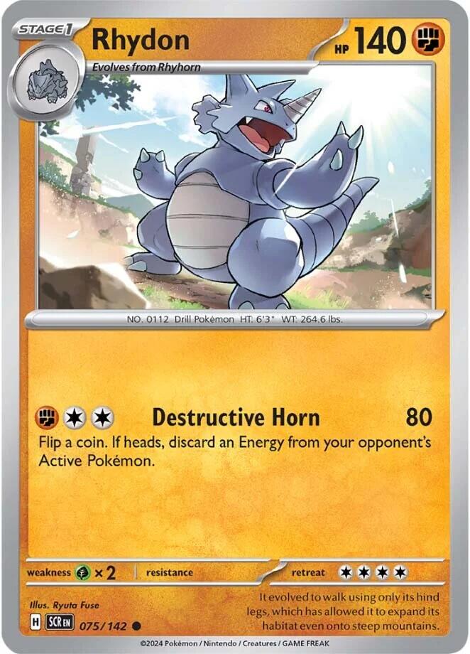 Rhydon (075/142) [Scarlet & Violet: Stellar Crown] | Mega City Incorporated