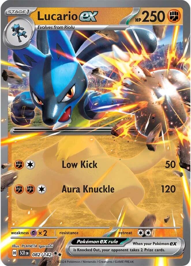 Lucario ex (082/142) [Scarlet & Violet: Stellar Crown] | Mega City Incorporated