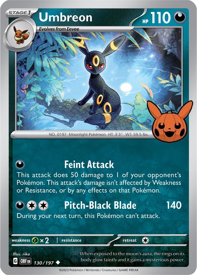 Umbreon (130/197) [Trick or Trade 2024] | Mega City Incorporated