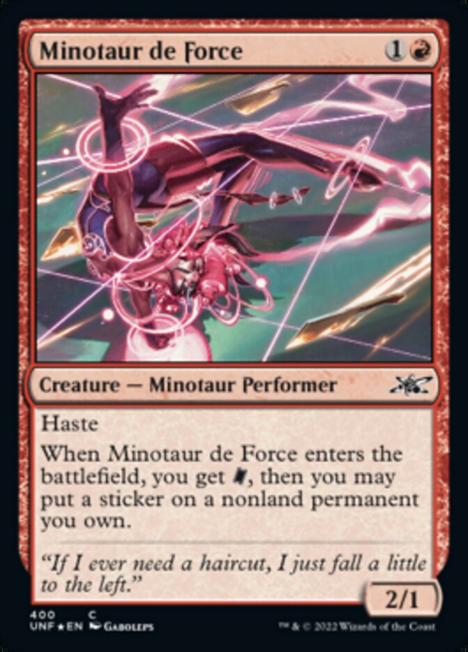 Minotaur de Force (Galaxy Foil) [Unfinity] | Mega City Incorporated