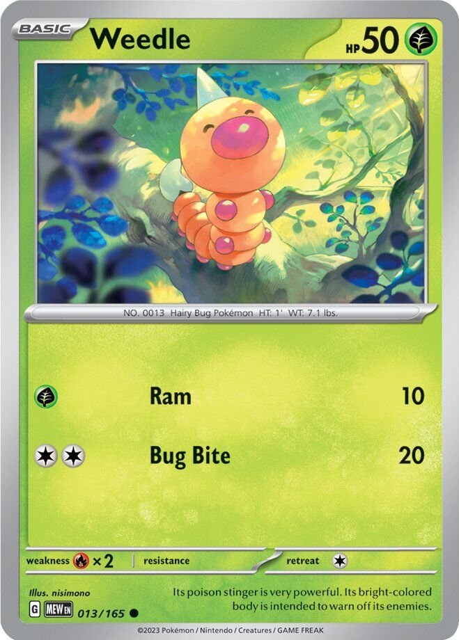 Weedle (013/165) [Scarlet & Violet 151] | Mega City Incorporated
