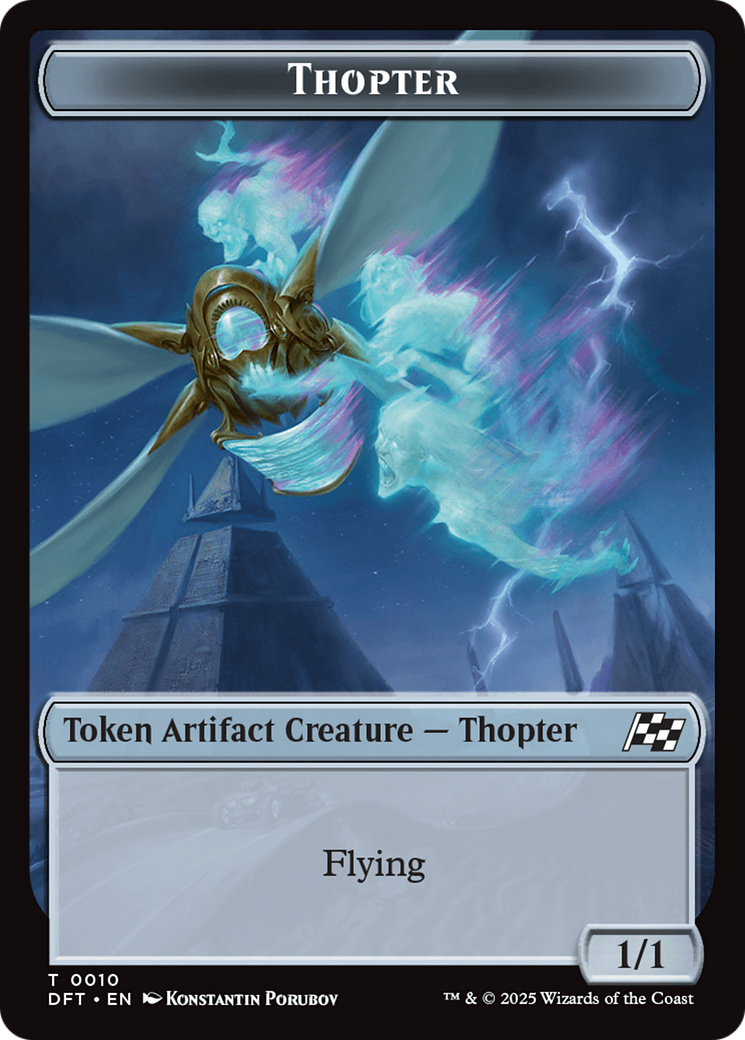 Goblin // Thopter (0010) Double-Sided Token [Aetherdrift Tokens] | Mega City Incorporated