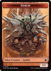 Goblin // Treasure Double-Sided Token [Foundations Tokens] | Mega City Incorporated