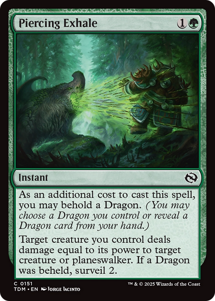 Piercing Exhale [Tarkir: Dragonstorm] | Mega City Incorporated