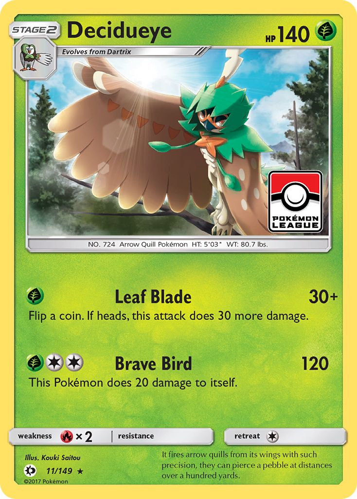 Decidueye (11/149) [Sun & Moon: Base Set] | Mega City Incorporated